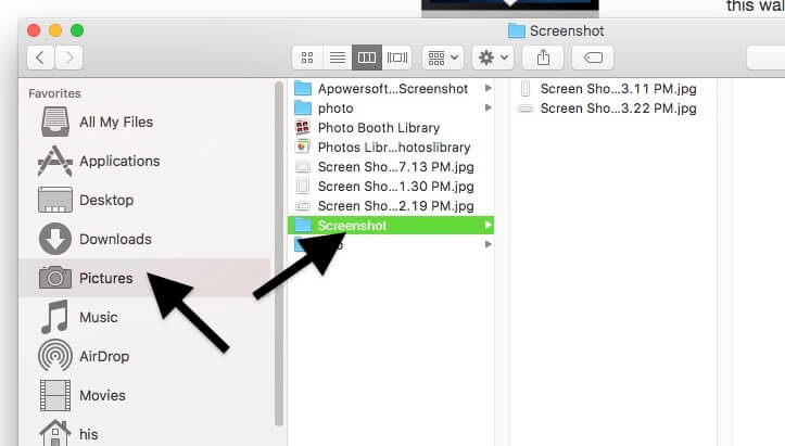 screenshot and save for mac