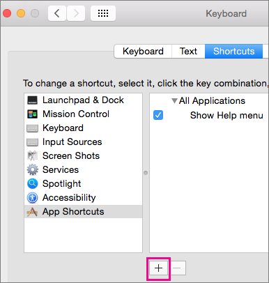 shortcut on mac word for replacing words